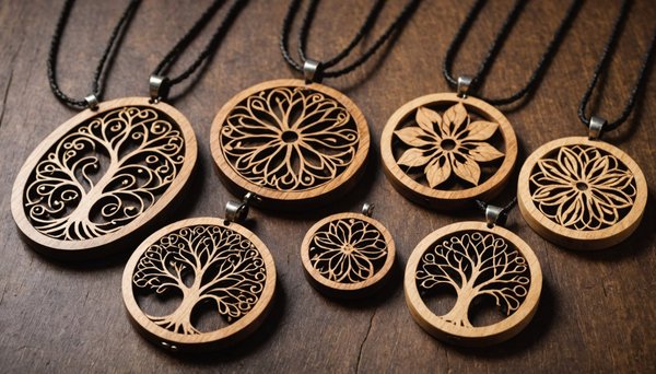 Pendentifs en bois : l'art de la nature à votre cou